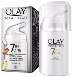 Olay, 7 In One, Krem nawilżający na noc