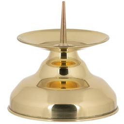 Lichtarz mosiężny pojedynczy 9 cm