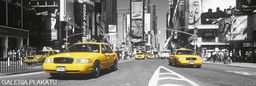 Nowy Jork Times Square yellow Taxi - plakat