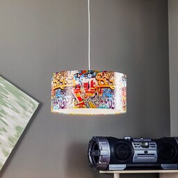 Lampa wisząca do pokoju dziecięcego Graffiti Maco Design,