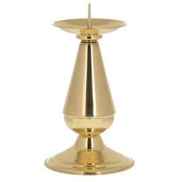 Lichtarz mosiężny pojedynczy 22 cm