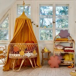 Girlanda dekoracyjna lniana kwiaty "Letni bukiet"