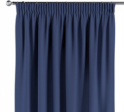 Zasłona na taśmie marszczącej 1 szt., granatowy, Crema