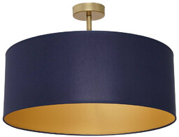 Nowoczesna lampa sufitowa BEN NAVY BLUE/GOLD 3xE27 MLP6457