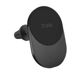 Uchwyt na telefon Sbs TESUPPVENTWIRQI215W Qi2 15W Czarny