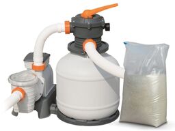 Pompa piaskowa, 8327 l/h + piasek 25kg, Bestway,