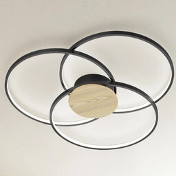 LAMPA sufitowa SEDONA 673210332 Trio metalowa OPRAWA okręgi
