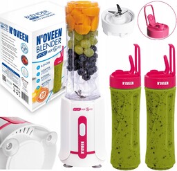 Blender Smoothie Koktajl Noveen SB220 2 Butelki