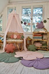 Girlanda dekoracyjna lniana kwiaty "Koktajlowy bukiet"