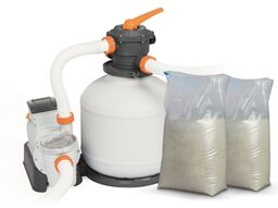 Pompa piaskowa 11355 l/h + piasek 50kg Bestway