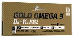 OLIMP Kwasy Omega-3 + Witamina D3+K2 Gold Omega