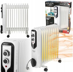Grzejnik Olejowy Adler Ad 7817 2500 W Biały