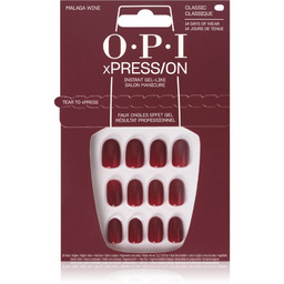 OPI xPRESS/ON, zestaw sztucznych paznokci, bordowe