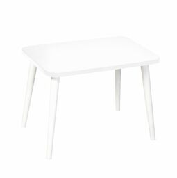 Stolik prostokątny ze sklejki Crystal White, Wykończenie nogi