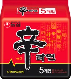 Oryginalna zupa Shin Ramyun, bardzo ostra 5 x