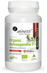 Aliness - Organic Ashwagandha 5% KSM-66 - 200mg