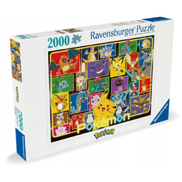 Pokemon Premium Wielkie Puzzle 2000 karty pokemony Pikachu