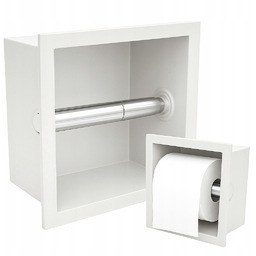 Uchwyt Na Papier Toaletowy Ścienny Wnękowy Z Kołnierzem