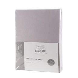 Eurofirany Prześcieradło jersey 3 z gumką 90x200 szare