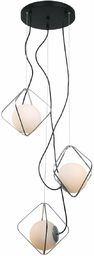 LAMPA wisząca CANTO PEN-5696-3-BKCR Italux szklana OPRAWA kaskada
