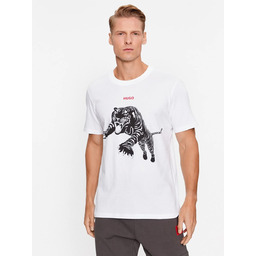 Koszulka z krótkim rękawem HUGO BOSS biały T-shirt