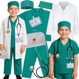 Strój Lekarski Przebranie Doktora Lekarza Pielęgniarz Doktor Lekarz