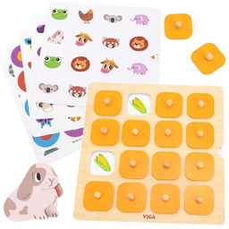 Viga Toys Viga Memory Gra Pamięciowa Zgadnij Obrazki