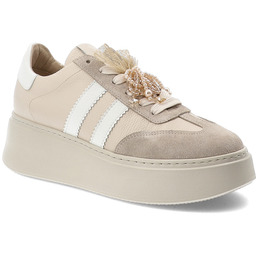 Chebello Sneakersy damskie, sportowy fason platformowa podeszwa sznurowanie