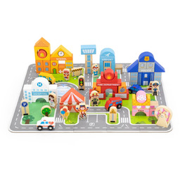 Viga 44705 Puzzle i Klocki 100 elementów -