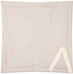 Lniany rożek kwiat dla niemowlaka "Piasek"