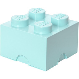 Lego Storage Brick 4 Aqua