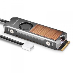 AXAGON CLR-M2FAN Miedziany radiator z wentylatorem do dwustronnych