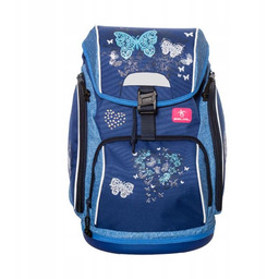 Tornister 404-31 Kasetonowy Blue Butterfile Belmil