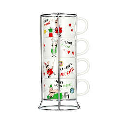 Bialetti Italia Zestaw 4 filiżanek do cappuccino