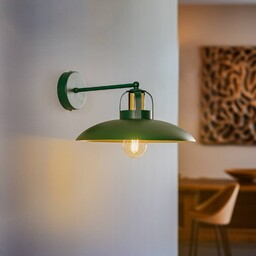 Eko-Light Lampa ścienna Felix, zielono-złota