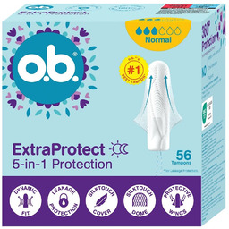 O.B. Extra Protect Normal tampony 56szt.