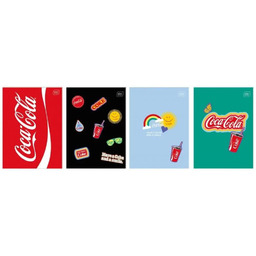Zeszyt do słówek A6/32K Mat+UV Coca Cola (10szt)