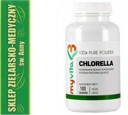 CHLORELLA PROSZEK 100g Witaminy A, B, C, E,