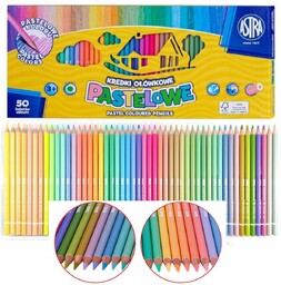 Astra Kredki Ołówkowe Pastel 50 Kol