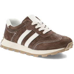 S.Barski Sneakersy damskie, sportowy fason sznurowanie stabilna podeszwa