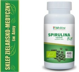 SPIRULINA BIO 400 Tabletek Naturalna Multiwitamina