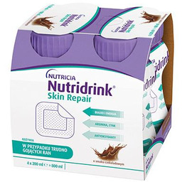 Nutridrink Skin Repair czekolada, 4x200ml (dawniej Cubitan)