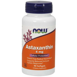 Suplement diety, NOW FOODS Astaksantyna (Astaxanthin) 4mg 90