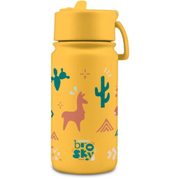 Brosky Kids Żólta butelka na wodę dla dzieci