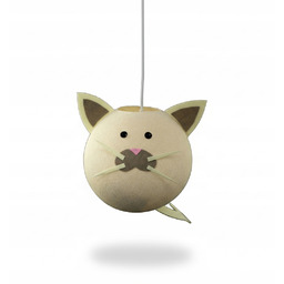 Lampa Wisząca Kotek Cotton Balls Ręcznie Robiona