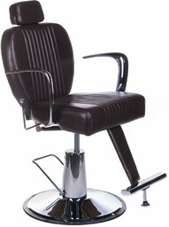 Fotel barberski OLAF BH-3273 Brązowy