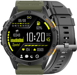 Zegarek Komunijny SMARTWATCH -GPS-GRAVITY GT24-5 BK/GN/BK