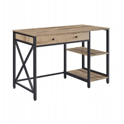 Biurko Komputerowe Loft Industrialne Beż do Pracowni Biura