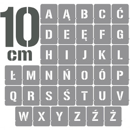 Szablony malarskie Litery 10cm /wielorazowe/