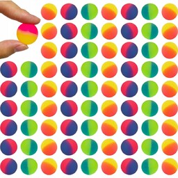 Piłka kauczukowa 27mm dwukolorowa zestaw 100 szt.